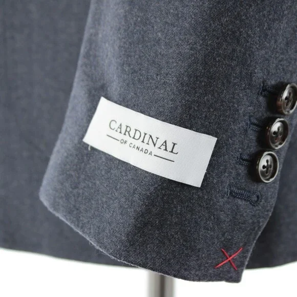 Cardinal of Canada NWT Wool Sport Coat Size 42R US In Blue & Gray Melange